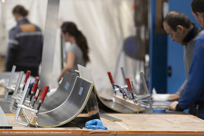 29 10 2018, La Grande Motte (FRA,30), Chantier Gunboat, construction du Gunboat 68