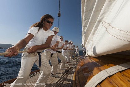 01 10 2011 - Saint Tropez (FRA,13) - Voiles de Saint Tropez 2011 - Classic Yachts - Day 5 - Onboard Mariquita