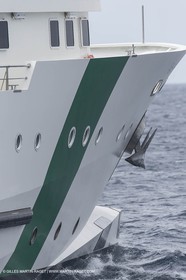 Al Azizi first sea trial - H2X boatyard - Oceanographjic research ship - La Ciotat (FRA,13) - 26 05 2014