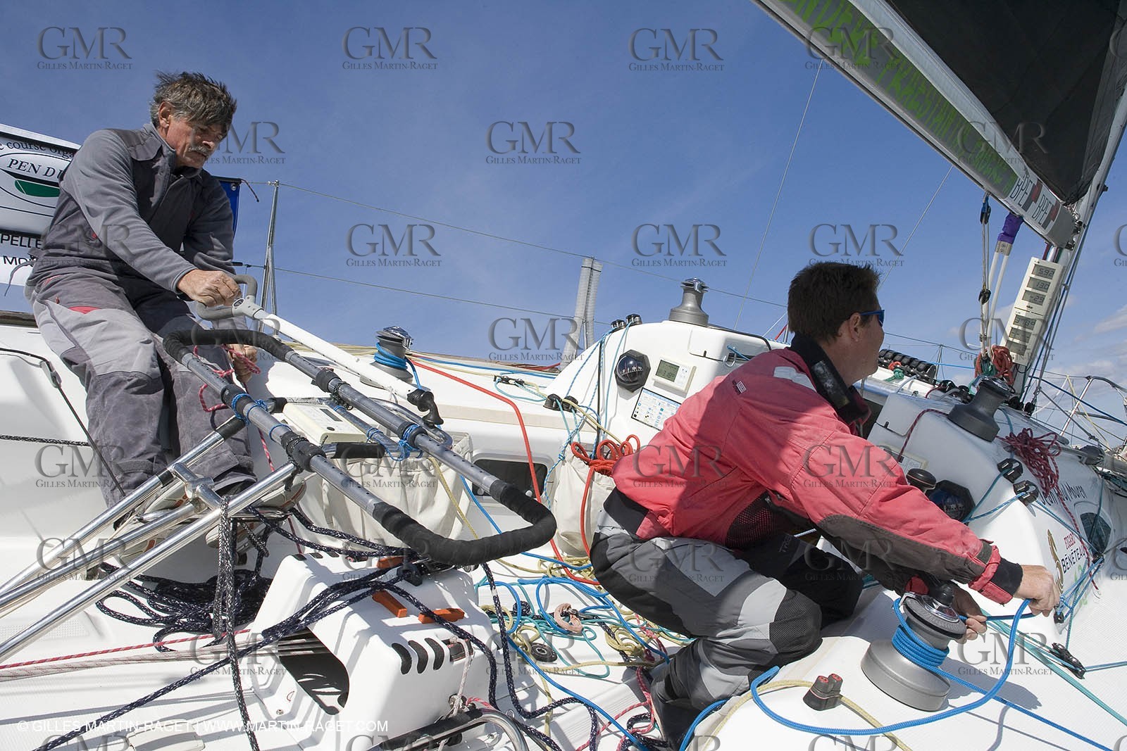 27 03 08- La Grande Motte- (FRA,34) Transat AG2R 2008- Jean-Paul Mouren- Laurent Pellecuer