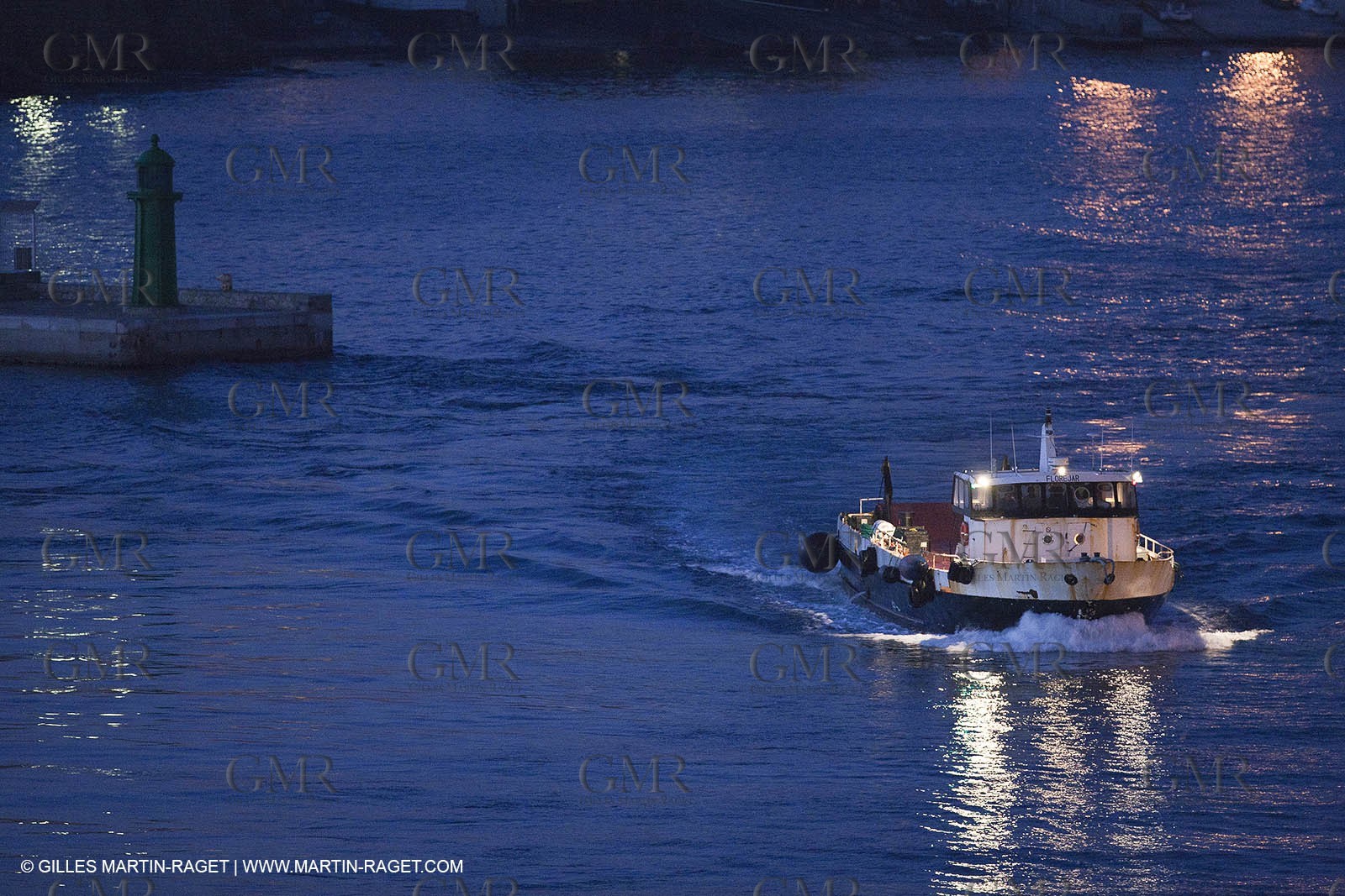 17 02 2012 - Marseille (FRA,13) - Arrival in Marseille harbour onboard ferry Piana (La Meridionale Corp.)