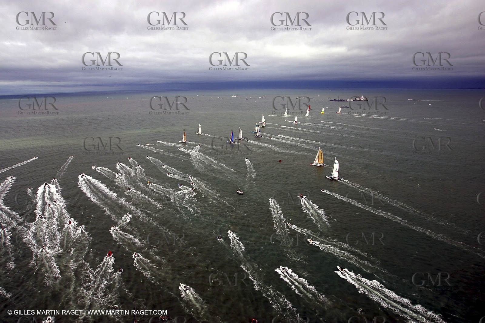 Route du Rhum 2002 - Saint Malo - ORMA 60' Trimarans Start