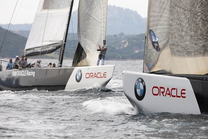 19 05 2010 - La Maddalena (ITA, Sardinia) Louis Vuitton Trophy - BMW ORACLE Racing - Training