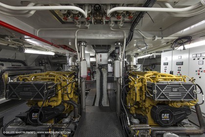 Al Azizi oficial launchat the Mucem museum - H2X boatyard - Oceanographic research ship - Marseille (FRA,13) - 27 05 2014