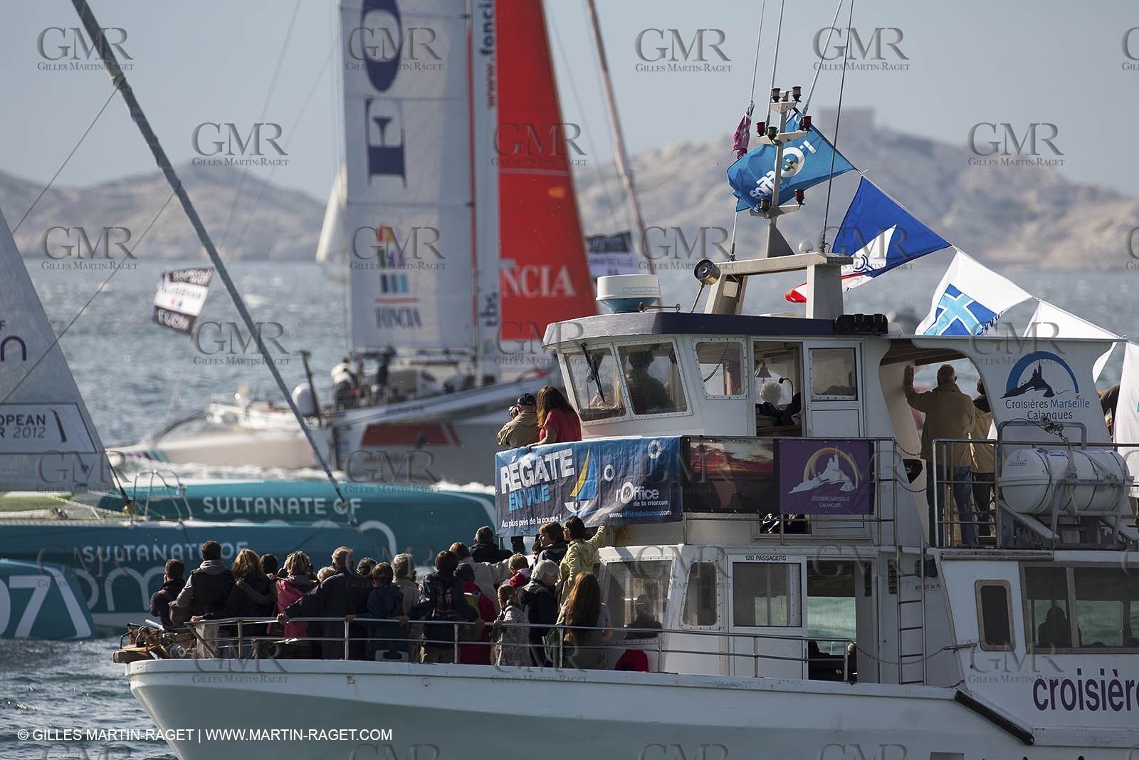 29 09 2012 - Marseille (FRA,13) - Alpari World Match Race Tour - Match Race France 2012 - Day 5 - Final Ian Williams (GBR) Vs William Tiller (NZL)