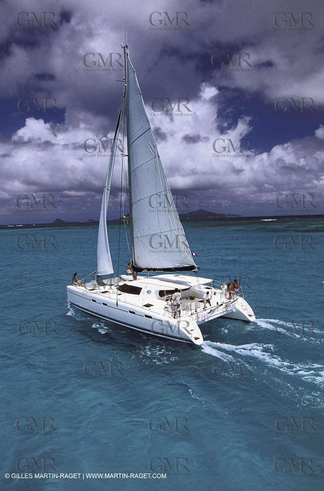 Cruising multihull sailing