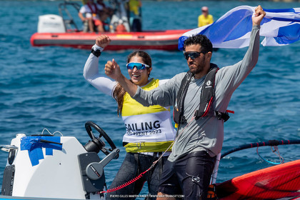 16 07 2023, Marseille, (FRA), Paris 2024 Olympic Games 2024 Sailing Test Event, Day 8, Medal race IQ Foil Women