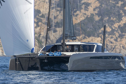 16 02 2019, Porquerolles (FRA,83), Gunboat 68 sail testing  3