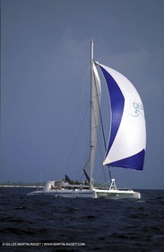 Cruising multihull sailing