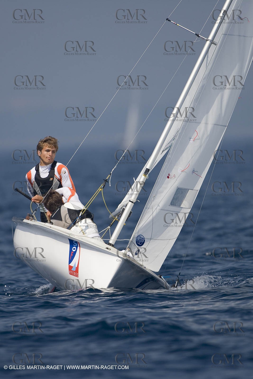 22 04 2007 - 2007 Semaine Olympique Française - Hyères (South of France) - Day 1 - Team France - 470 Homme - Leboucher Pierre   Garos Vincent