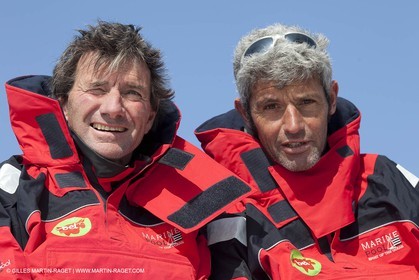 13 03 2010 -  La Grande Motte   Port Camargue (FRA) - Groupe Bel - Kito de Pavant   Sebastien Audigane training for Transat AG2R