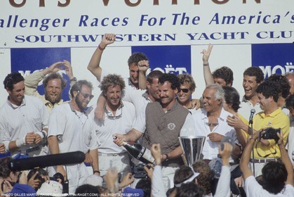 Sailing, Yacht Racing, America's Cup XXVIII, San Diego (USA,CA), 1992, Il Moro Di Venezia, Raoul Gardini