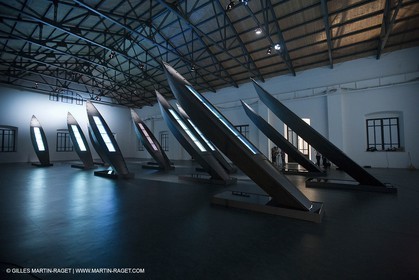 19 05 2010 - La Maddalena (ITA, Sardinia) Louis Vuitton Trophy - Mare Verticale exhibition  by Fabrizio Plessi