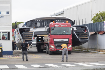 21 07 2020, La Grande Motte (FRA), Gunboat, Gunboat 68 SeaTilt out of the shed