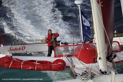 11 10 2008  -Lorient (FRA)  -  Multis Orma - Sodebo (Thomas Coville) - Route du Rhum 2006 training