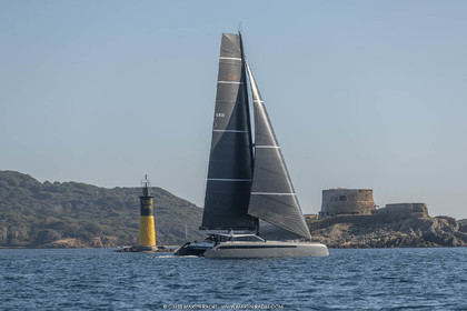 16 02 2019, Porquerolles (FRA,83), Gunboat 68 sail testing  3