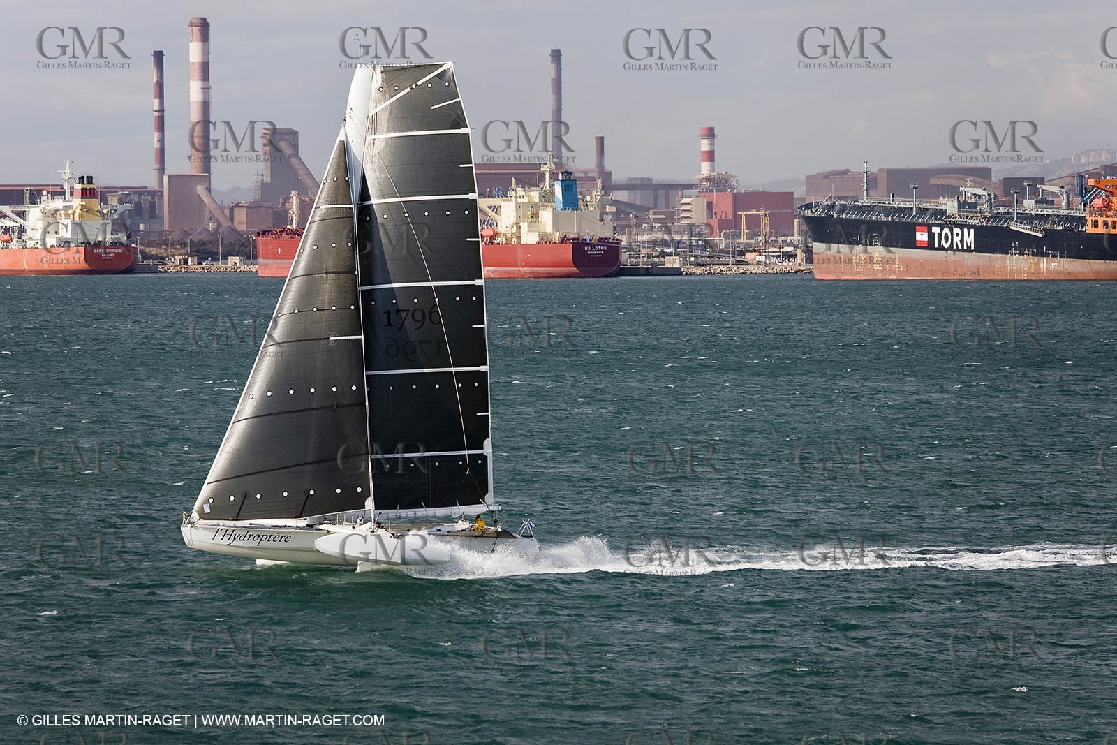 03 10 2008 - Fos   mer (FRA, 13) - L'Hydroptère - Speed record attempt