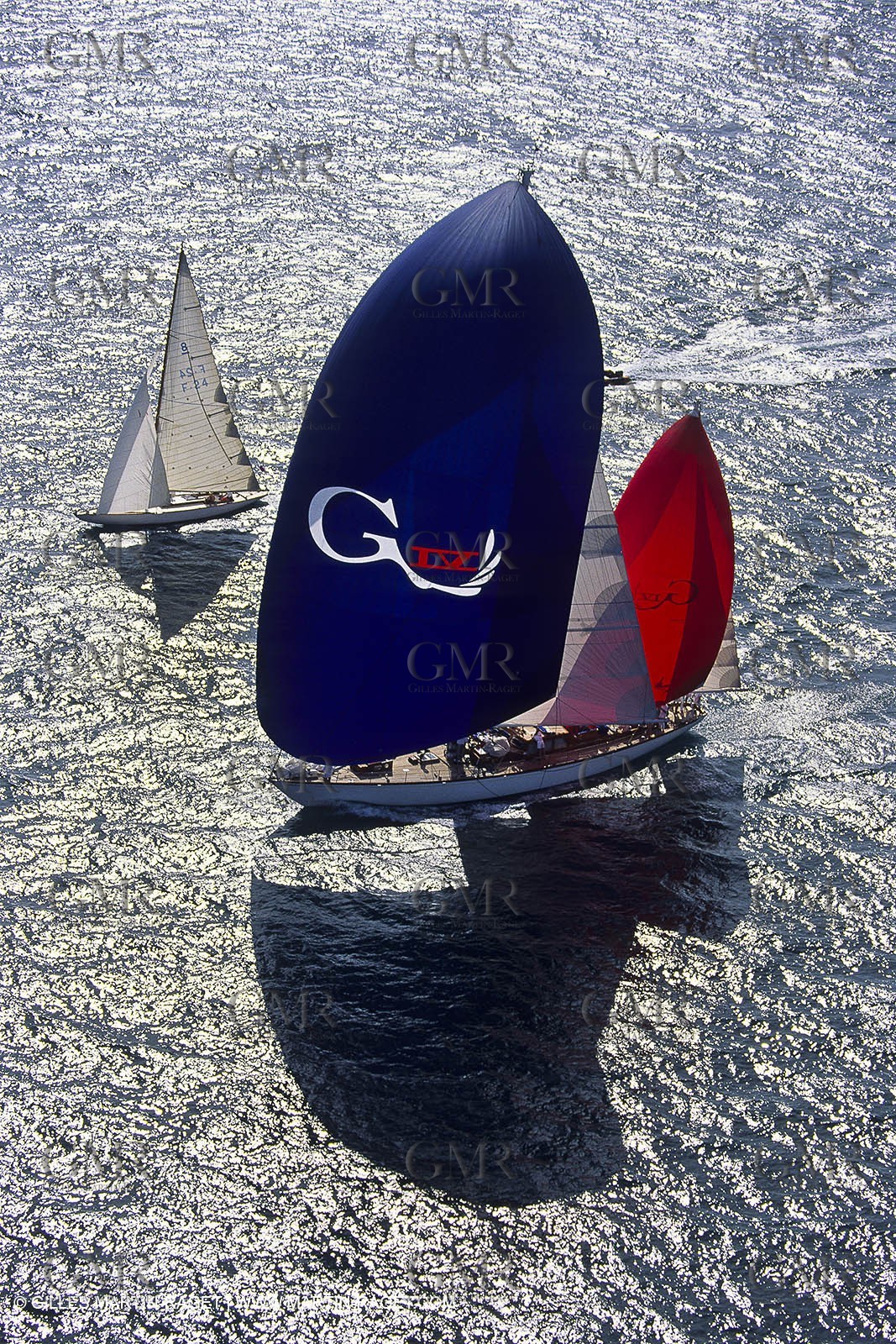 Sailing, Classic yachts, Nioulargue 1992,  Saint-Tropez (FRA,83)