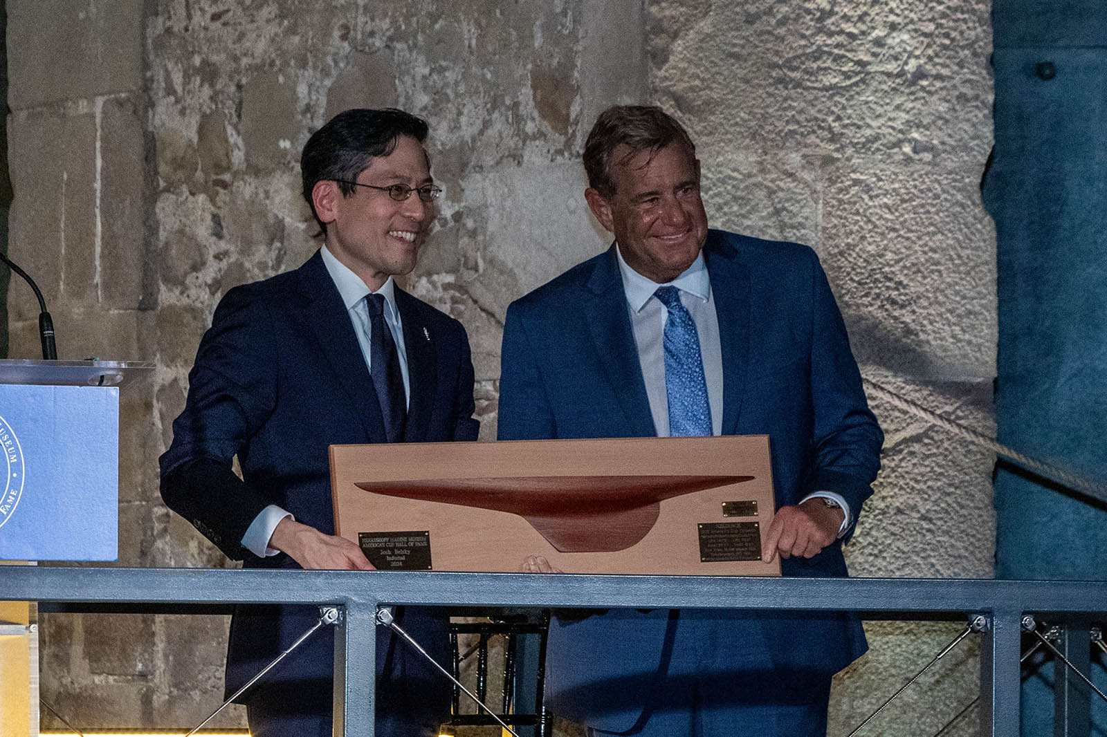 14 10 2024, Barcelona (ESP), Louis Vuitton 37th America's Cup, Final Match, Race Day 3, Hall Of Fame induction ceremony, Josh Belsky