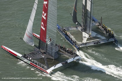 09 08 2013 - San Francisco (USA,CA) - 34th America's Cup - Louis Vuitton Cup - Semi-finals - Luna Rossa vs Artemis Racing - Race 3