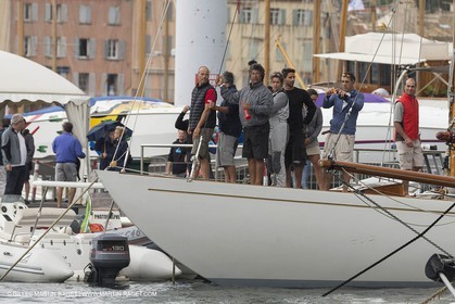 30 09 2014, Saint-Tropez (FRA,83), Voiles de Saint-Tropez 2014, Day 2, hommage à Yves Carcelle, propriétaire de Runa VI