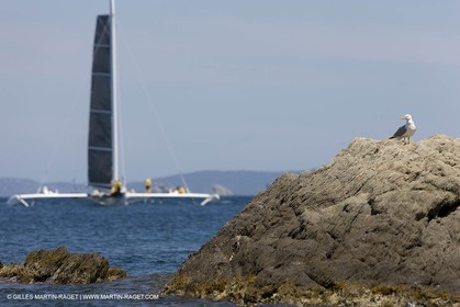 14 06 2008 - Toulon-Hyères (FRA,83) - 50 knots record attempt trials by l'Hydroptère