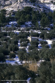 Provence sous la neige - Les Baux de Provence