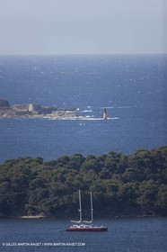 05 09 2009 - Hyères (FRA, 83) Hydroptère beat the overal sailing speed record with a run at 51,36 knts ( subjet to ratification by WSSRC)