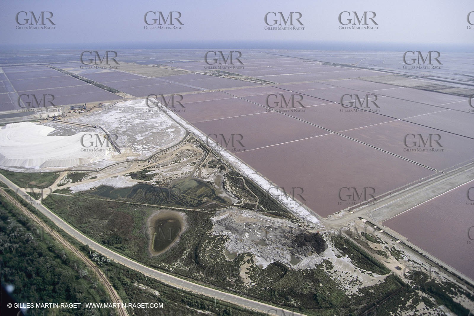 France, Provence, Camargue, Marais salant, Salted marshes