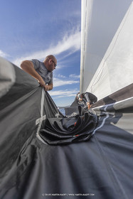 03 10 2022, Saint-Tropez (FRA,83), Voiles de Saint-Tropez 2022,  entraînement des maxis, A bord de Sipirit of Malouen X