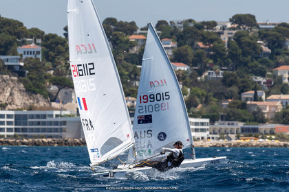 15 07 2023, Marseille (FRA), Paris 2024 Olympic Games Sailing Test Event, Day 6, Ilca 7 Medal race