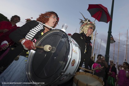 02 10 2014, Saint-Tropez (FRA,83), Voiles de Saint-Tropez 2014, Day 4, défilé des équipages   crew parade