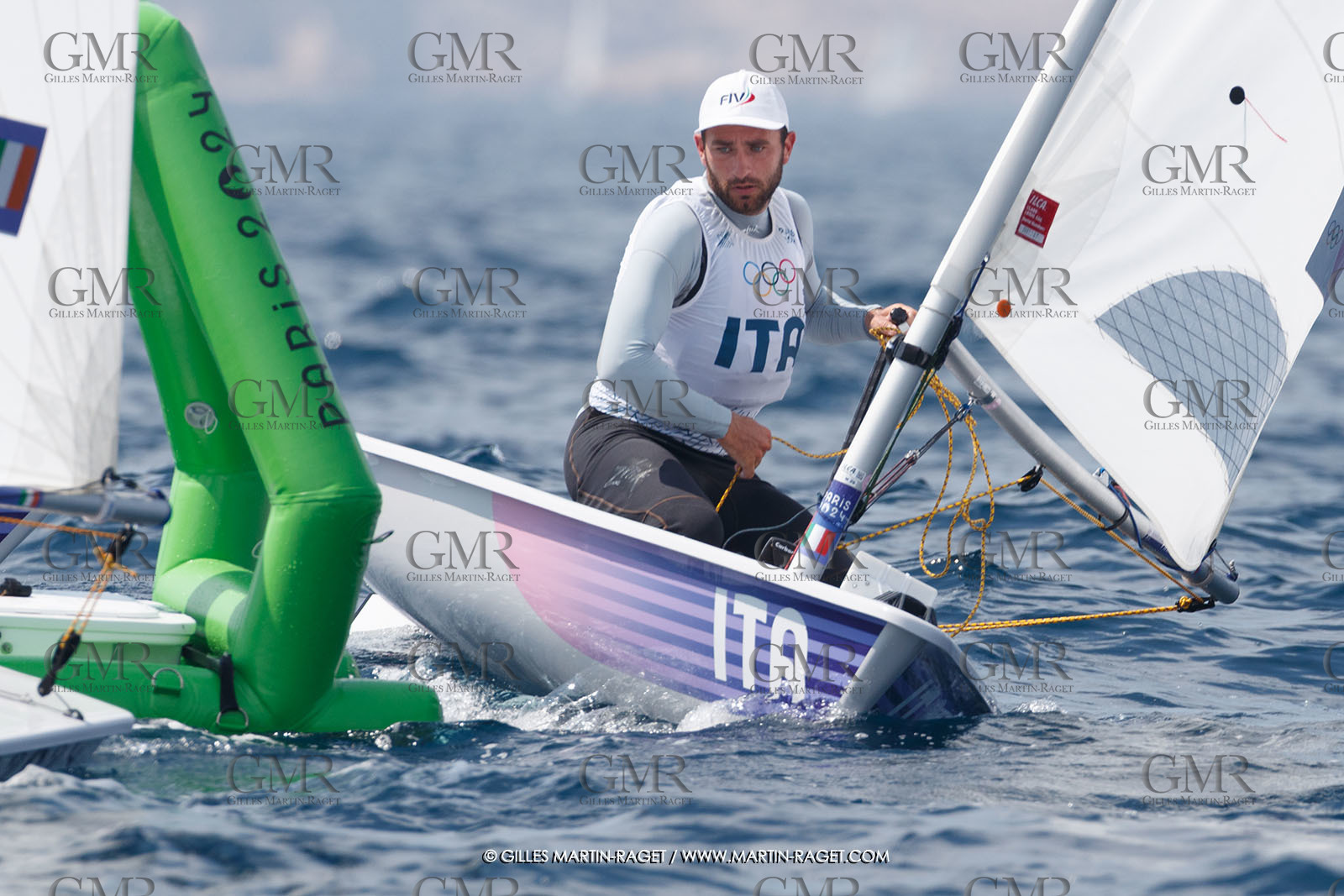 07 08 2024, Marseille (FRA), Paris 2024 Olympic Games, Sailing, Race Day 10, ILCA Medals races