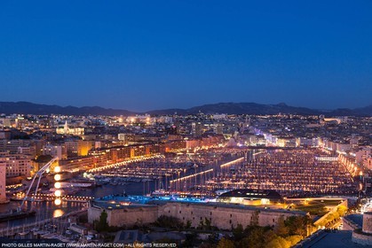 03 05 2013 - Marseille (FRA,13) - Marseille Provence 2013, illumination du Vieux Port par la Compagnie Carabosse