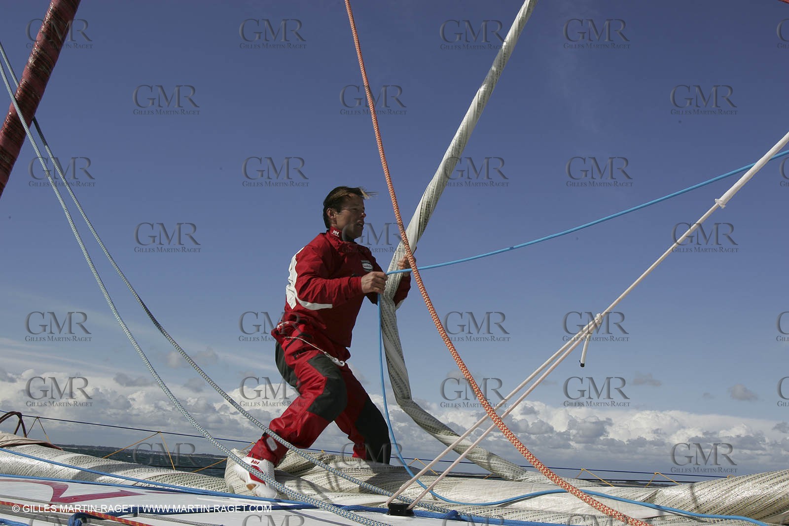 Orma 2005 - Sodebo - April training - Thomas Coville