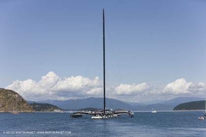 25 08 2008 - Anacortes (USA, WA) - America's Cup - BMW ORACLE Racing - New 90 ft trimaran launch