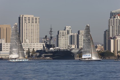 07 10 2008 - San Diego (CA, USA) - America's Cup - BMW ORACLE Racing - 90 ft trimaran sea trials - San Diego session - Day 1
