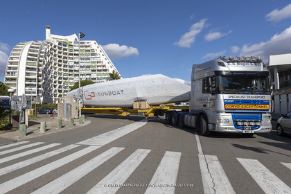 15 02 2022, La Grande Motte (FRA), Gunboat 80  1 hulls delivery