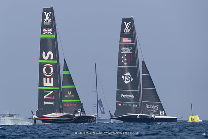 22 08 2024, Barcelona (ESP), Louis Vuitton 37th America's Cup, Louis Vuitton Preliminary Regatta, Race Day 1