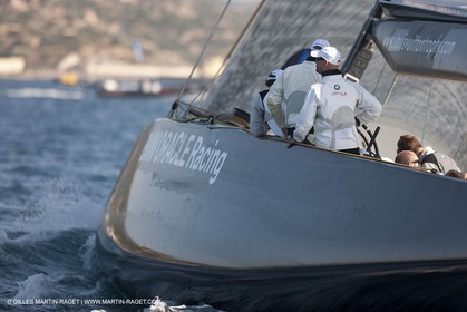 18 05 2010 - La Maddalena (ITA, Sardinia) Louis Vuitton Trophy - BMW ORACLE Racing - Training