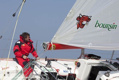 13 03 2010 -  La Grande Motte   Port Camargue (FRA) - Groupe Bel - Kito de Pavant   Sebastien Audigane training for Transat AG2R