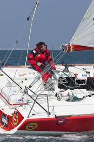 13 03 2010 -  La Grande Motte   Port Camargue (FRA) - Groupe Bel - Kito de Pavant   Sebastien Audigane training for Transat AG2R