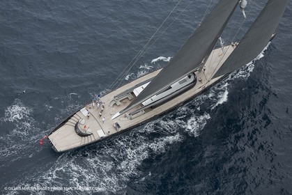 11 10 2014, Alicante (ESP), Volvo Ocean Race 2014-15 start, Super Yacht Aglaia