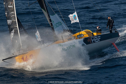 27 08 2021, Marseille (FRA), Transat Jacques Vabre 2021, Class 40, HBF-Reforest'Action (Kito de Pavant, Gwen Gbick)
