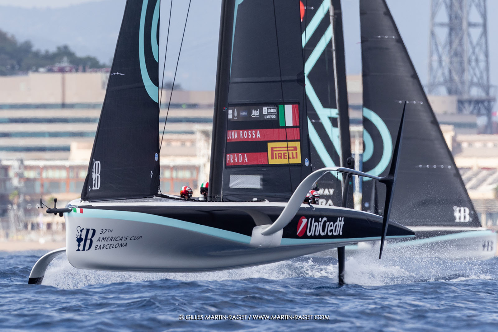 18 09 2024, Barcelona (ESP), Unicredit Youth America's Cup, Race Day 2