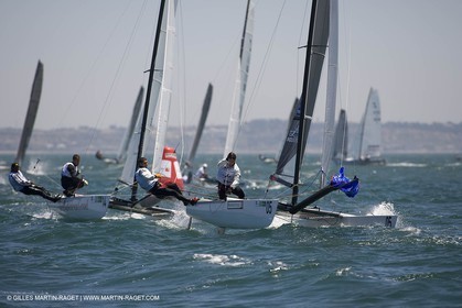 07-04-07 - ISAF SAILING WORLD CHAMPIONSHIPS - CASCAIS 2007 - DAY 1 - Tornado Class - FRANCE - Revil-Espagnon