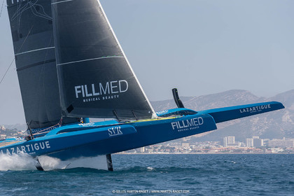 18 05 2022, Marseille (FRA), APremière navigation du trimaran Ultim SVR LAZARTIGUE à Marseille