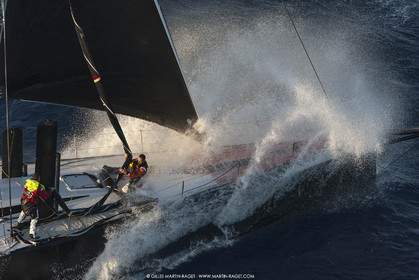 09 10 2017, Calvi (FRA,20), VOR 70 Babsy, Tentative de record autour de la Corse à la voile, skipper Franck Cammas