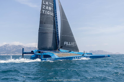 18 05 2022, Marseille (FRA), APremière navigation du trimaran Ultim SVR LAZARTIGUE à Marseille