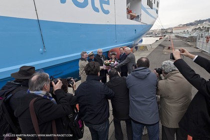 01-31-12   Marseilles (FRA,13) Bastia (FRA,Corsica)   Launching cruising trip and Christening ceremony of PIANA, last ferry ship from La Meridionale